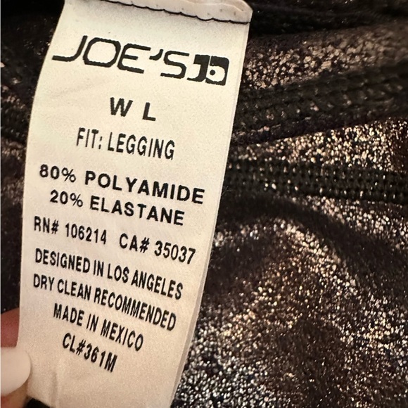 JOE'S JEANS Women's Off Duty Rhythm Bronze Metallic Leggings size L (z) - Picture 13 of 16